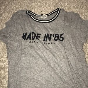Graphic grey tee